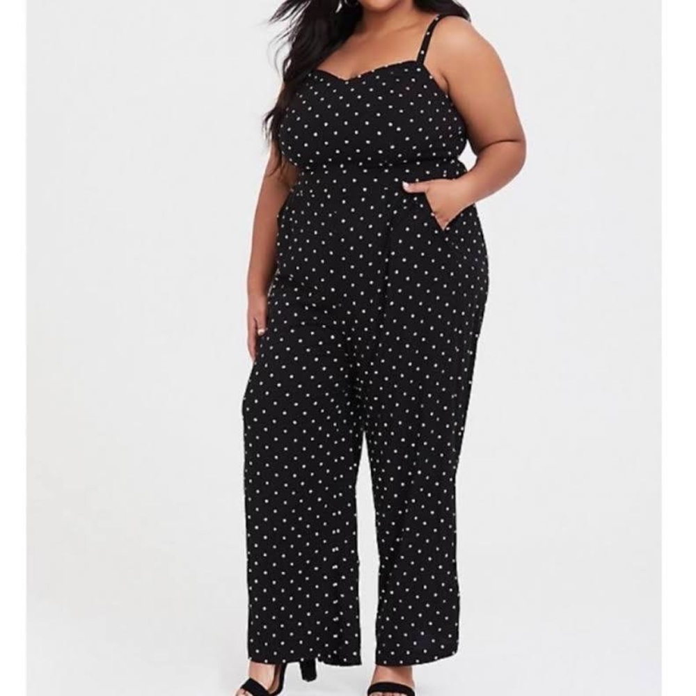 Torrid polka dot jumpsuit size 2